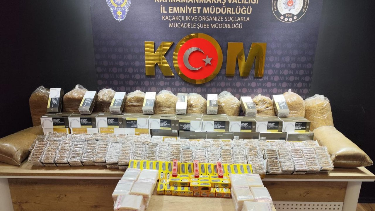 Kahramanmaraş’ta kaçak sigara operasyonu!