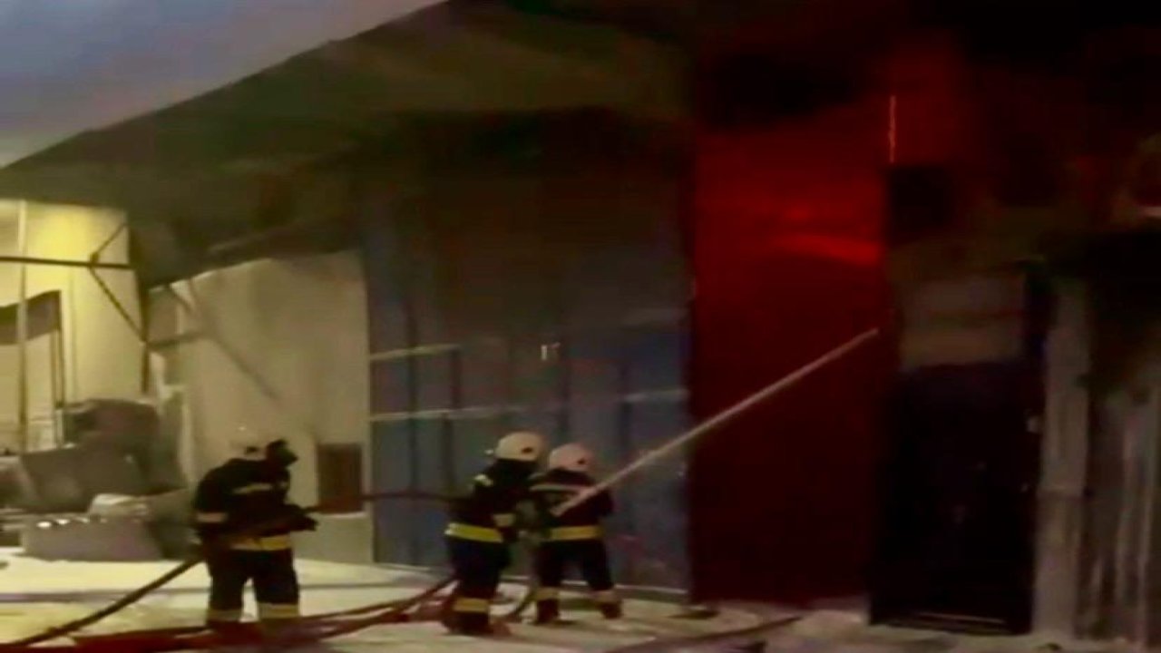 Kahramanmaraş’ta işyerinde yangın!