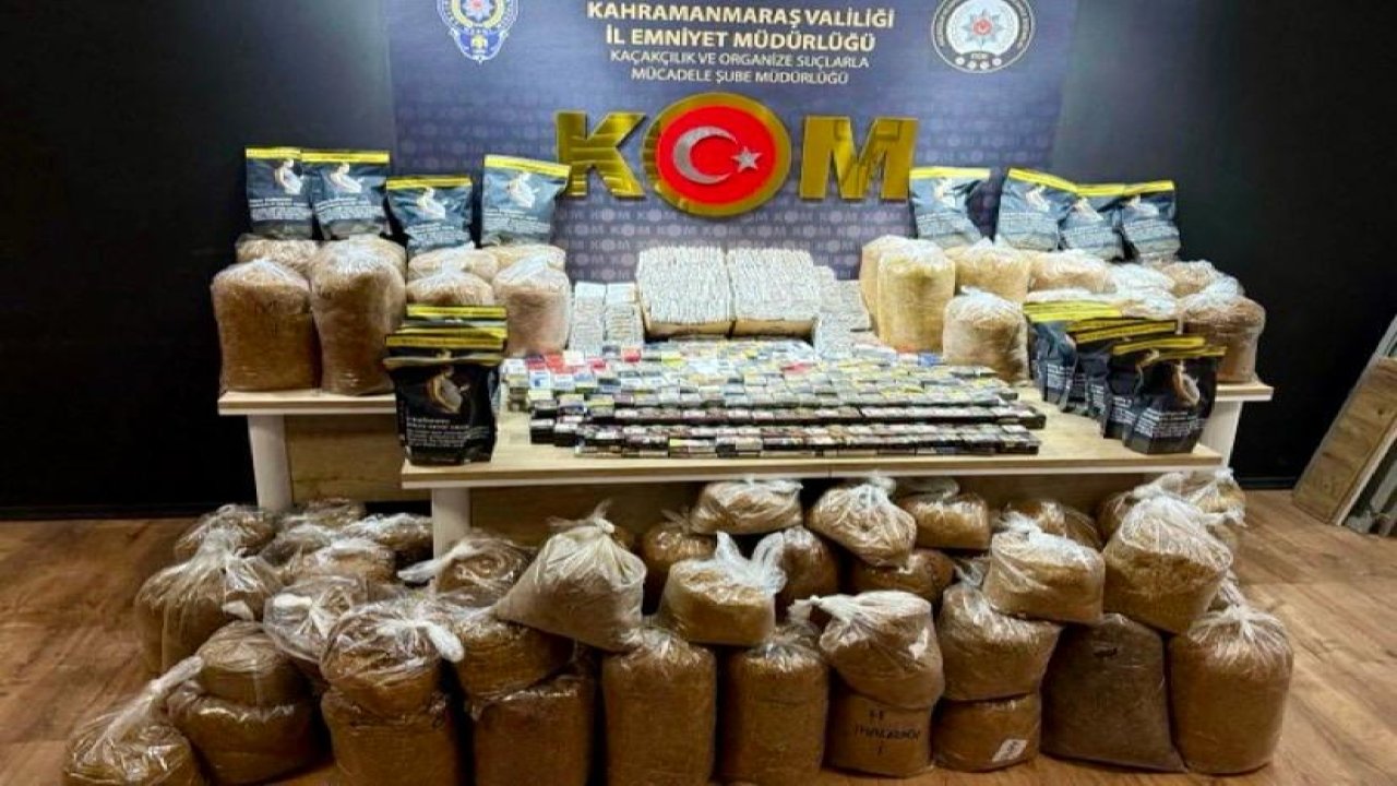 Kahramanmaraş’ta kaçak sigara operasyonu: 11 gözaltı