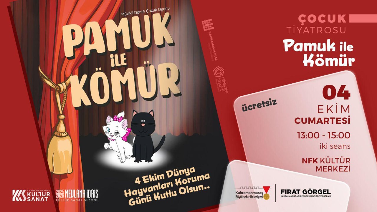“Pamuk ile Kömür” 4 Ekim’de Minikleri Eğlendirmeye Geliyor!
