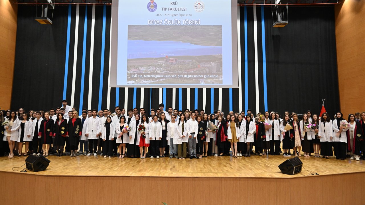 Kahramanmaraş’ta Tıp öğrencileri beyaz önlük giydi!