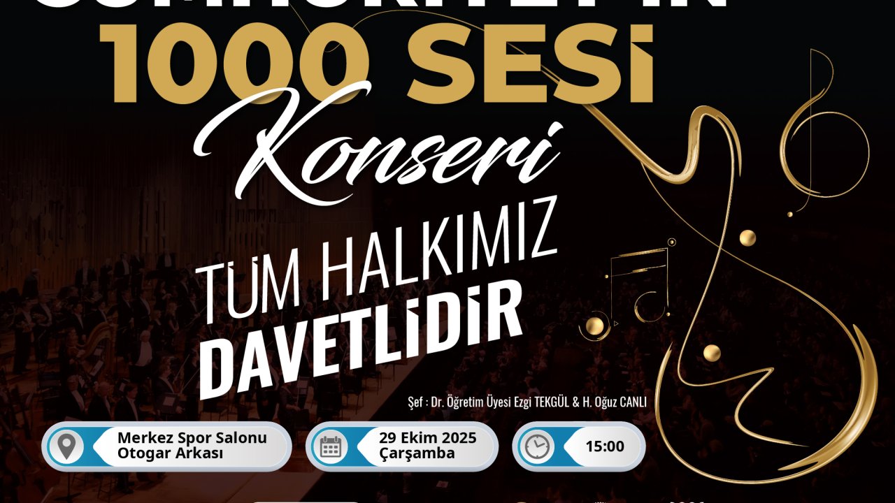 Onikişubat Belediyesi’nden bin kişilik dev koro ile Cumhuriyet Bayramı kutlaması