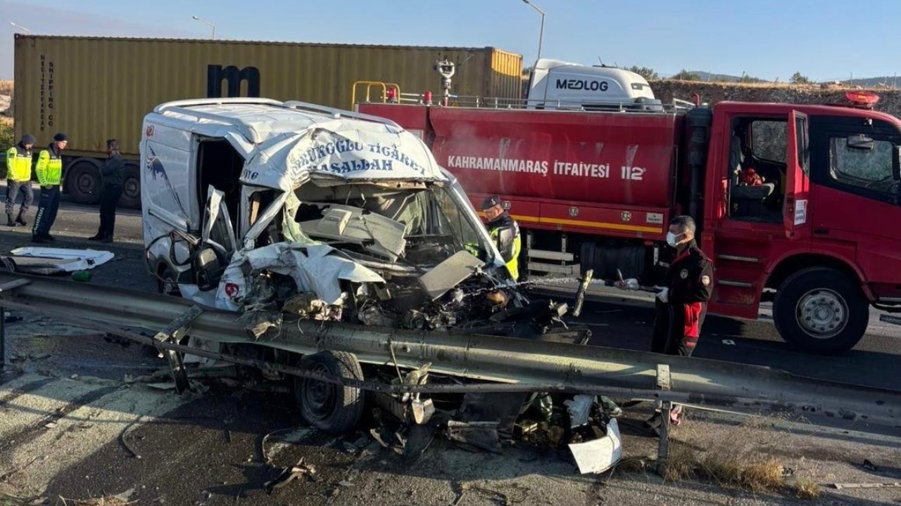 Kahramanmaraş’ta feci kaza! 1 Ölü, 1 Yaralı