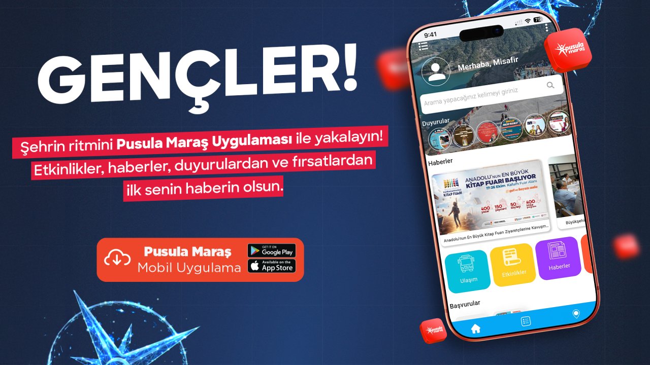 Pusula Maraş Gençlerle Büyüyor; 113 Bini Aşkın Genç Uygulamayı Kullanıyor