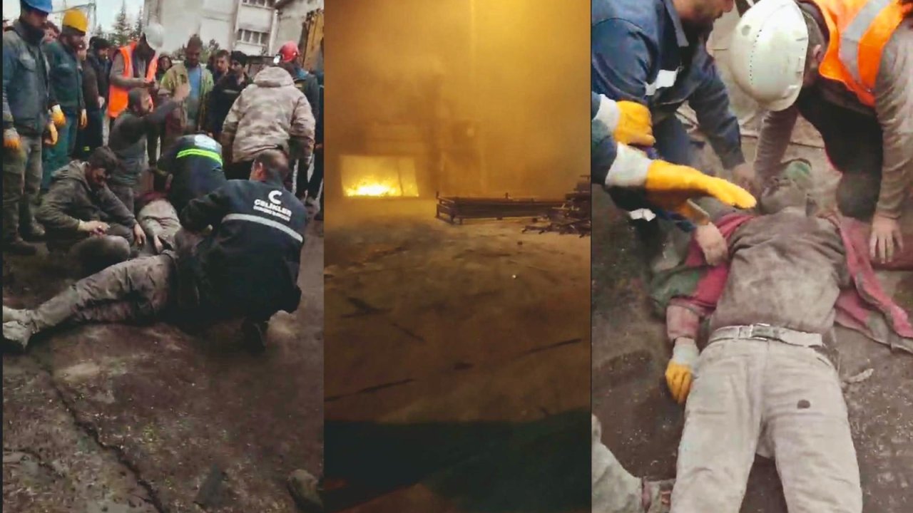 Kahramanmaraş’ta termik santralde 21 metreden düşen 4 işçi yaralandı!