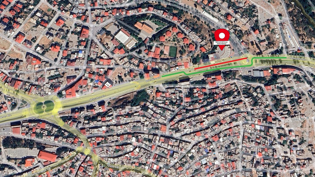 Şekerdere Caddesi’nde Altyapı Çalışmaları Sürüyor, Yol Kısmen Kapalı!