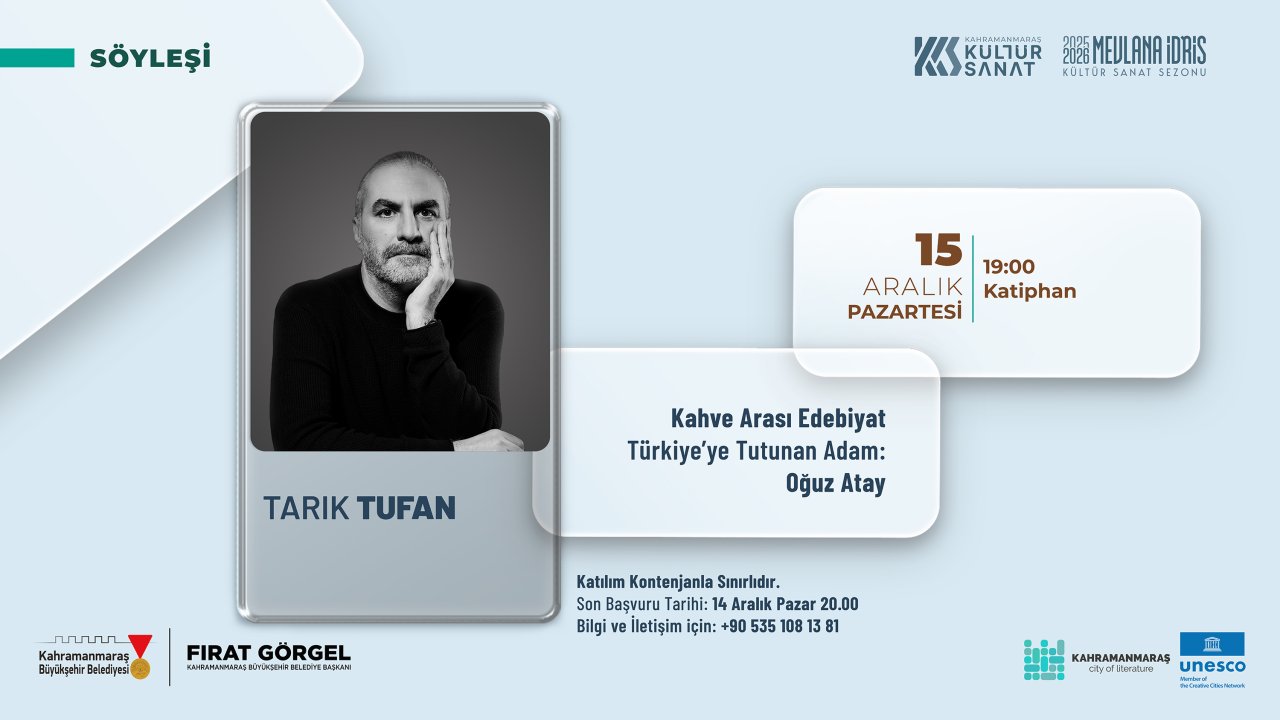 Edebiyatın Başkentinde Usta Kalem Oğuz Atay Konuşulacak!