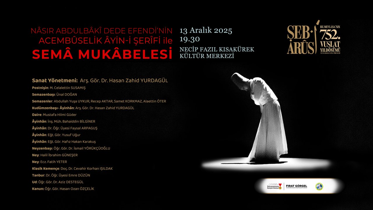 Hz. Mevlâna, Vuslatının 752. Yıl Dönümünde Anılacak!