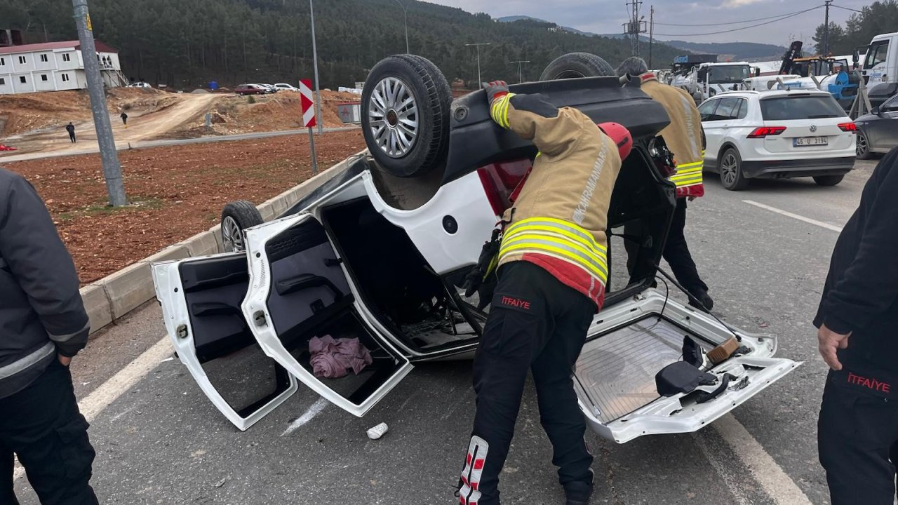 Kahramanmaraş’ta iki otomobil çarpıştı: 1 yaralı