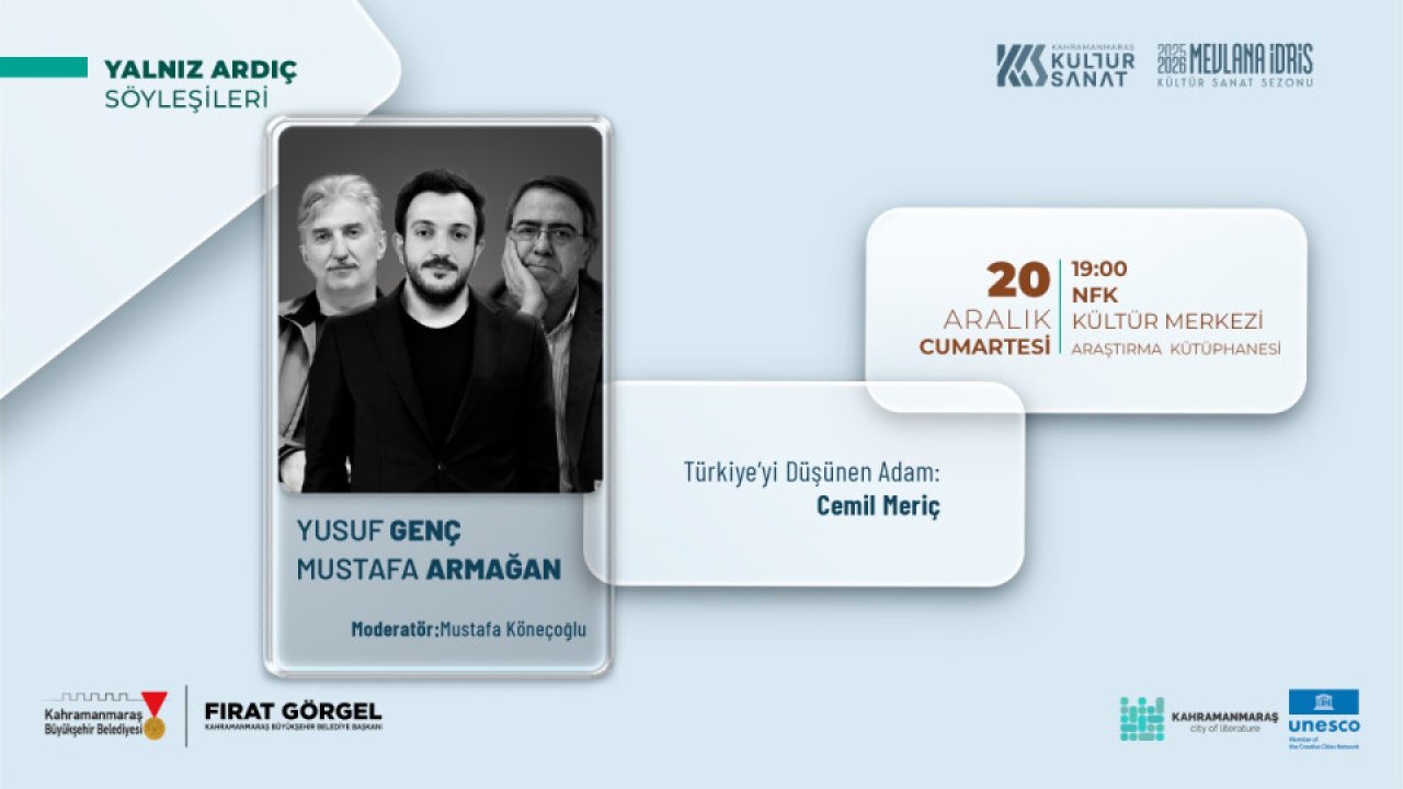 Edebiyatın Başkentinde “Cemil Meriç” Konuşulacak!