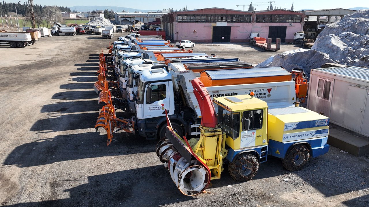 Kahramanmaraş Büyükşehir Kışa Hazır! 222 Araç ve 330 Personel hazır vaziyette bekliyor…