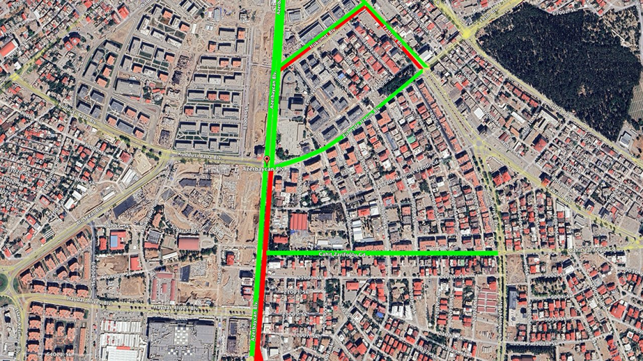 Kahramanmaraş’ta Azerbaycan, Trabzon ve Hükümet Bulvarı’nda Trafik kısmen kapanıyor!