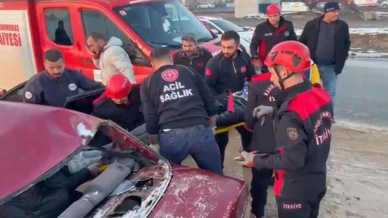 Kahramanmaraş’ta Trafik Kazası: 1 Kişi Ağır Yaralandı