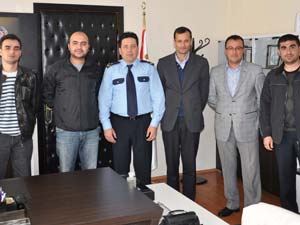 Basın Mensupları  İlçe Emniyet Müdürü Adalıyı ziyaret etti