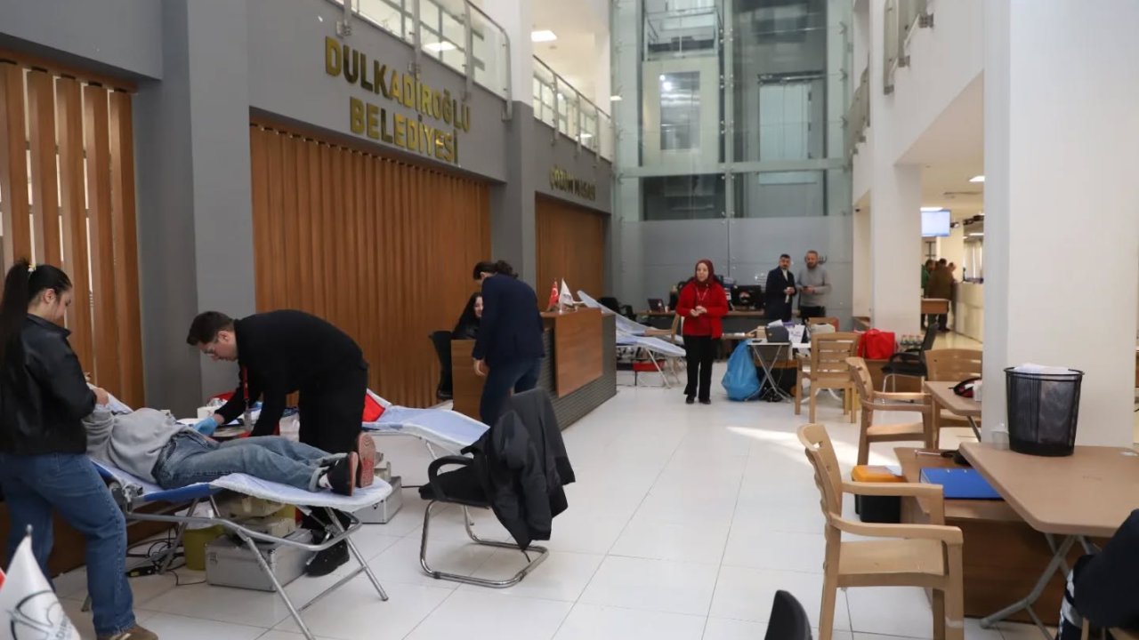 Dulkadiroğlu'nda Belediye ve Kızılay El Ele verdi!