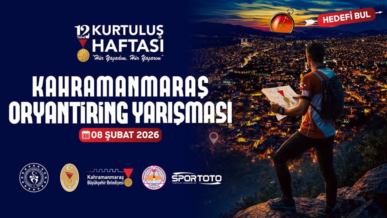 Kahramanmaraş’ta Oryantiring Yarışmasına Başvurular Başladı!