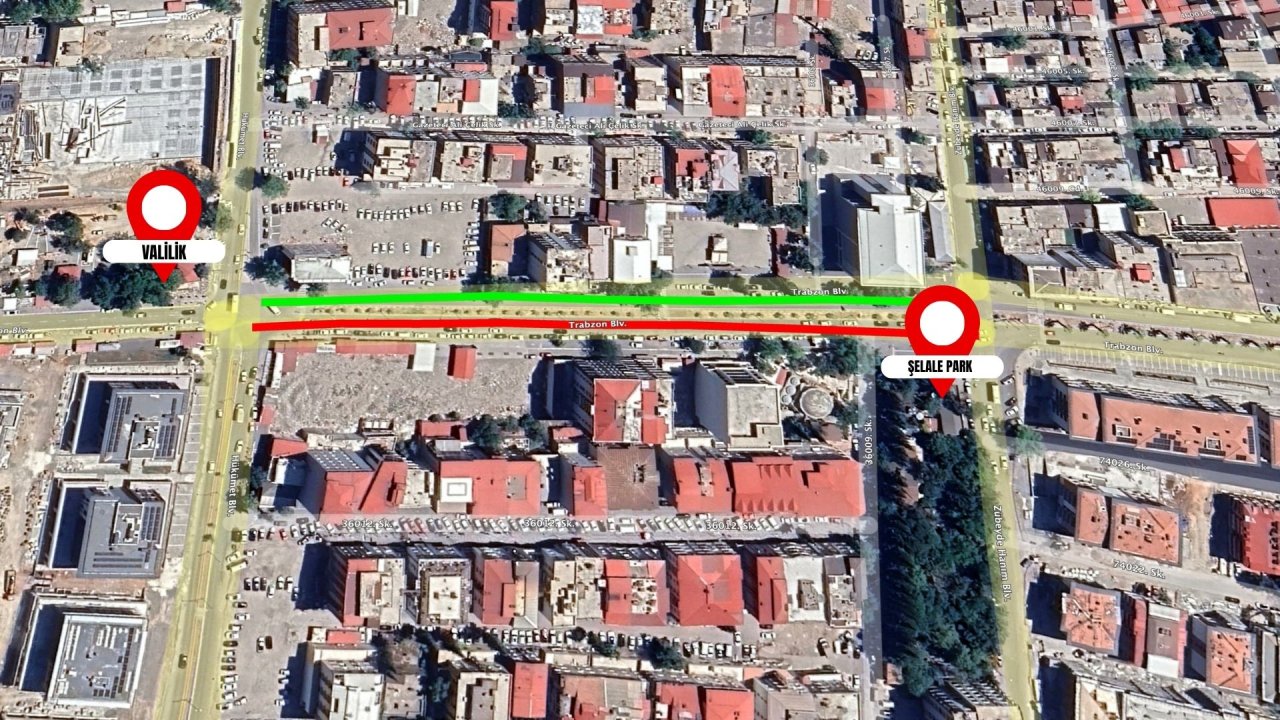 Kahramanmaraş’ta Trabzon Bulvarı’nda Trafik Düzenlemesi!