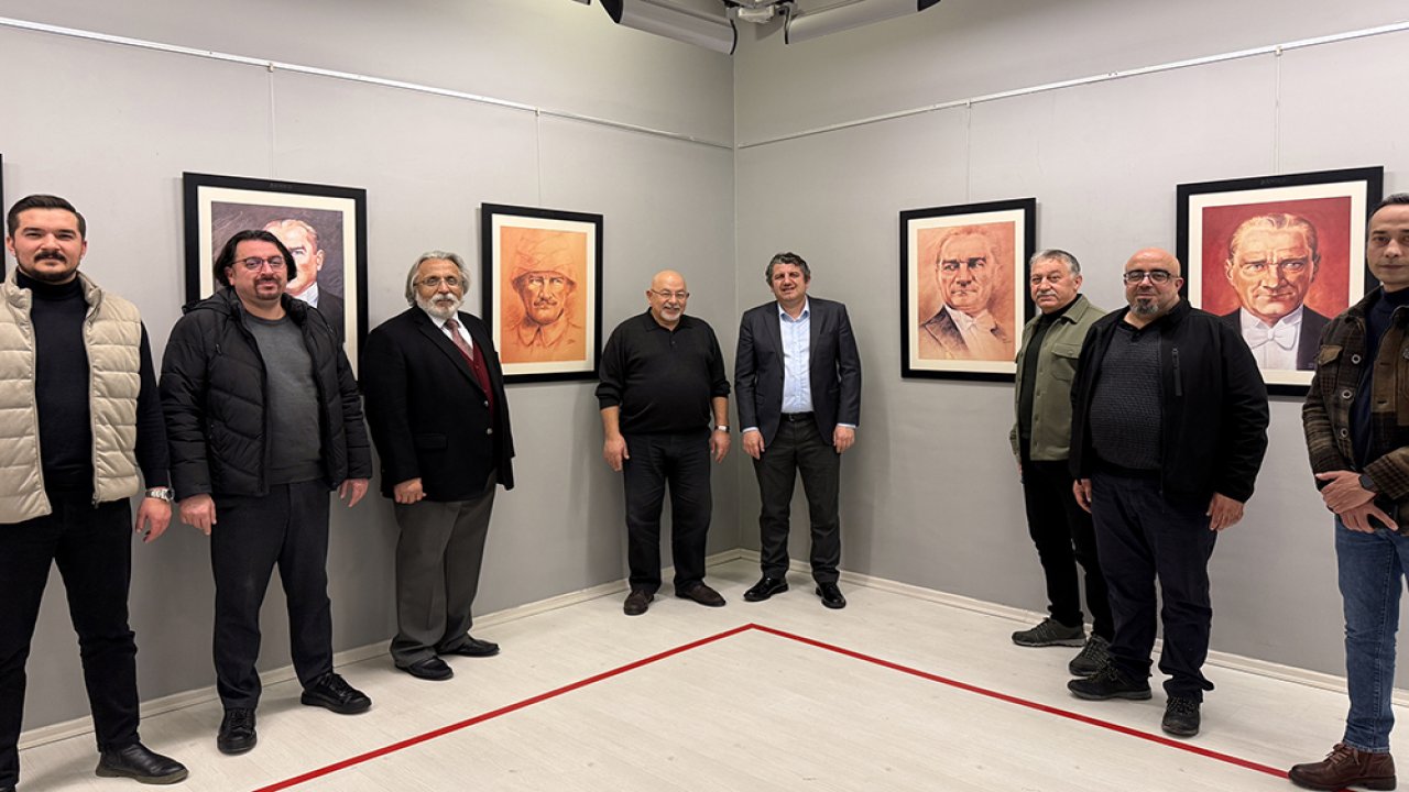 SANKO Sanat Galerisi’nde “Etem Çalışkan Çizgileriyle Atatürk Portreleri” Sergisi Açıldı