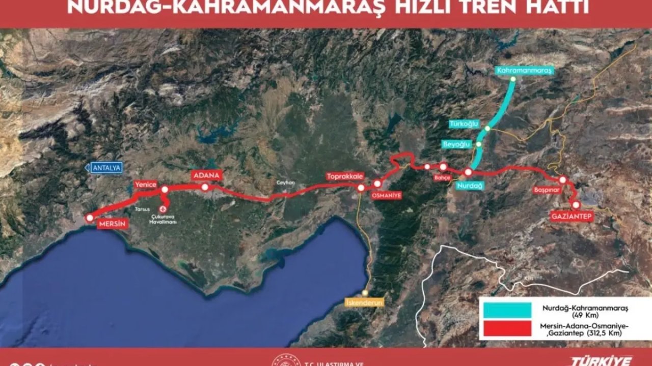 Kahramanmaraş’a Hızlı Tren Geliyor! 49 Kilometrelik Hat İçin Süreç Devam Ediyor