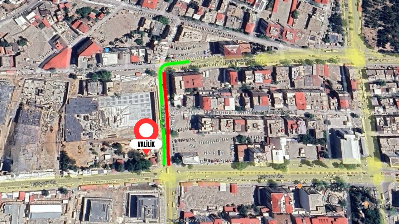 Trabzon Bulvarı–Şeyh Adil Caddesi Arası 25 Şubat’a Kadar Kısmi Olarak Trafiğe Kapandı!