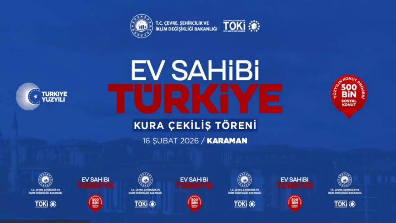 TOKİ Karaman Kura Çekilişi Canlı Yayın (16 Şubat 2026) | TOKİ Karaman Kura Sonuçları Sorgulama