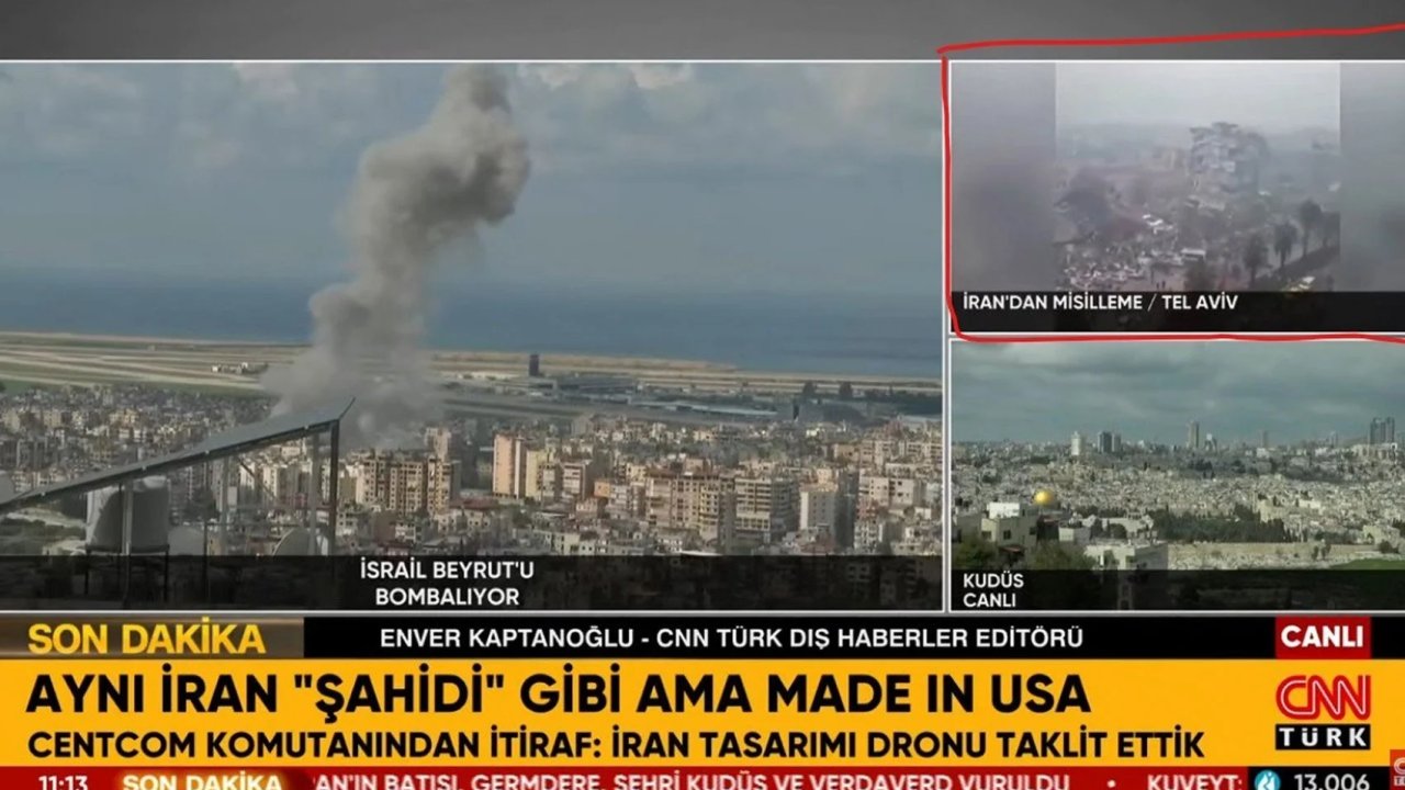 CNN Türk’ün ‘Tel Aviv’ diye verdiği görüntü Kahramanmaraş çıktı!