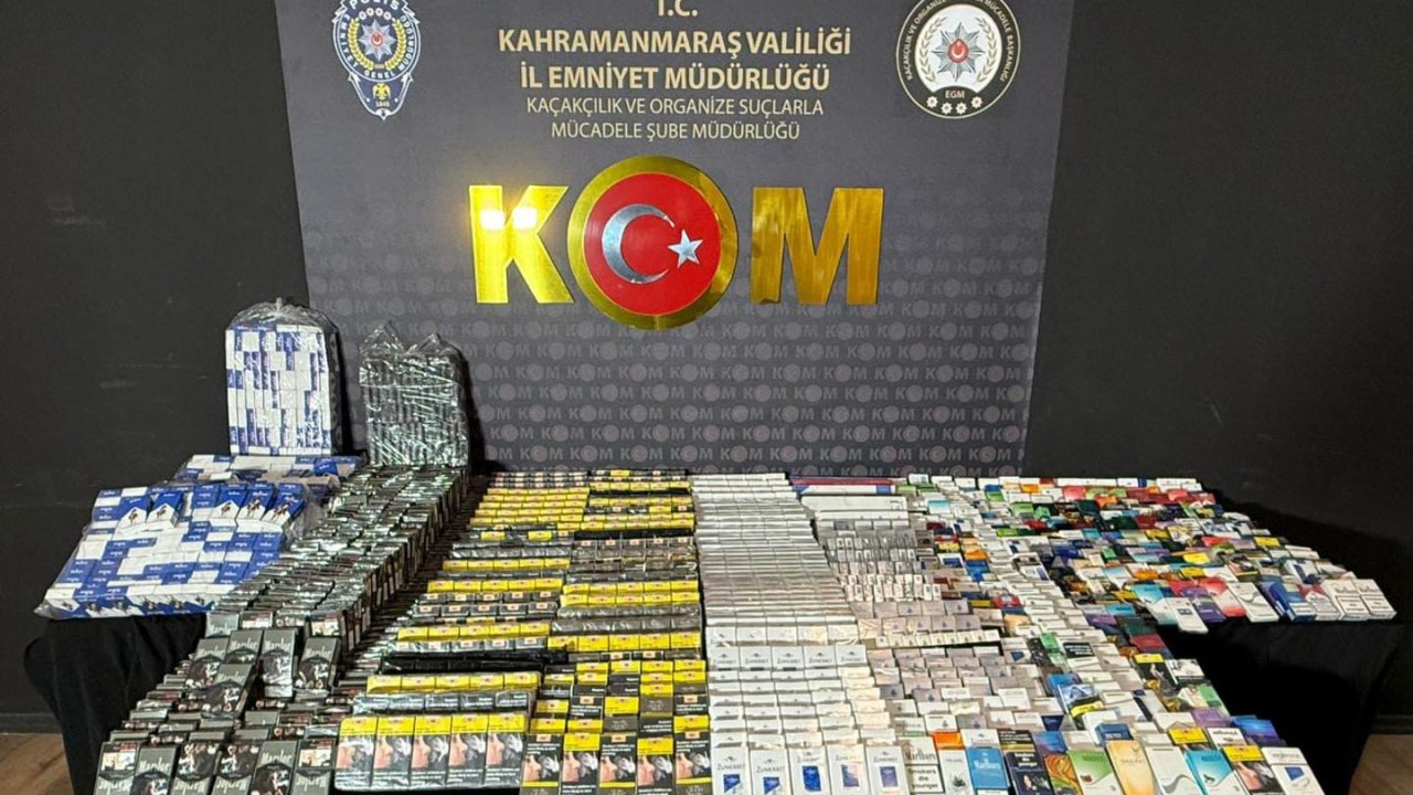 Kahramanmaraş’ta Kaçak Sigara ve Uyuş**rucu Operasyonu! 1 Tutuklama