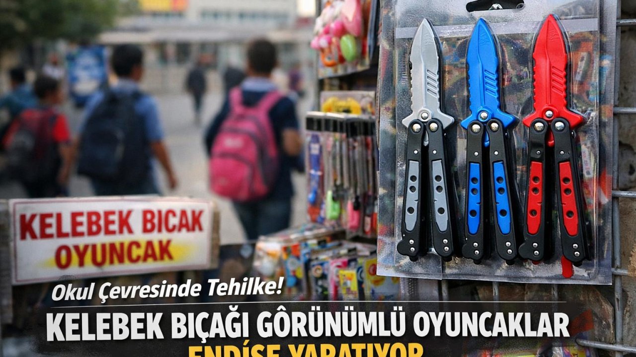 Kahramanmaraş’ta Okul Çevrelerinde Tehlike: Kelebek Bıçağı Görünümlü Oyuncaklar Endişelendiriyor