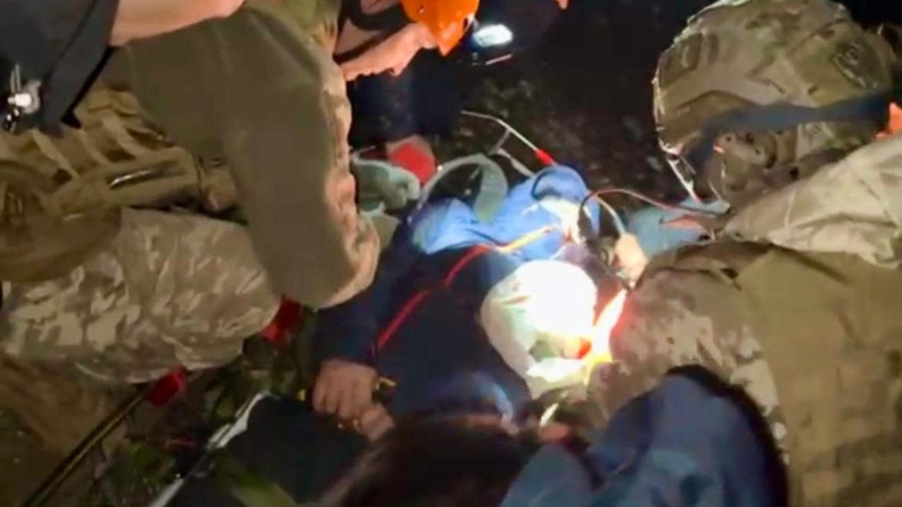 Kahramanmaraş’ta doğa yürüyüşünde kaza! Yaralı helikopterle tahliye edildi