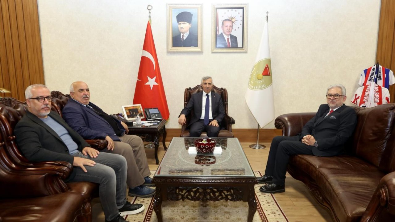 Kahramanmaraş Valisi Mükerrem Ünlüer Gazetecileri Makamında Ağırladı!