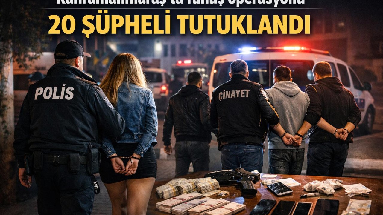 Kahramanmaraş’ta fuhuş çetesi 20 kişi tutuklandı!