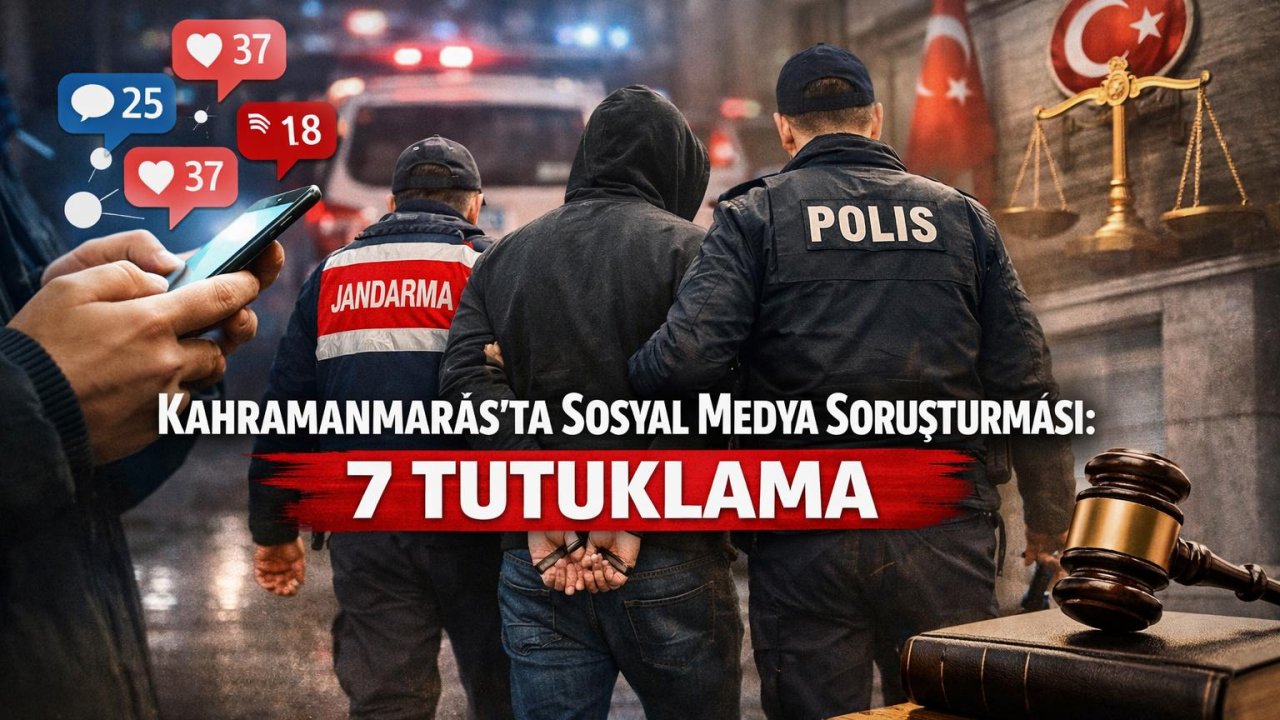 Kahramanmaraş’ta sosyal medya paylaşımlarına soruşturma: 7 tutuklama