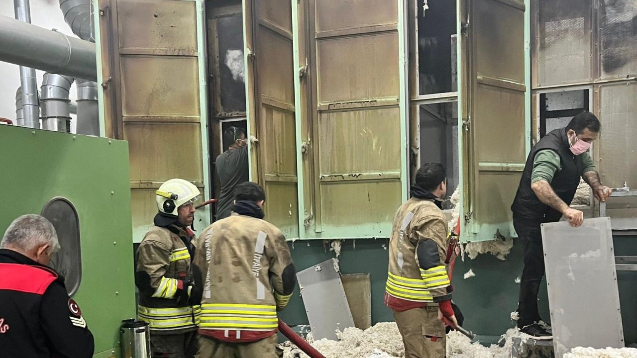 Kahramanmaraş’ta tekstil fabrikasında yangın!