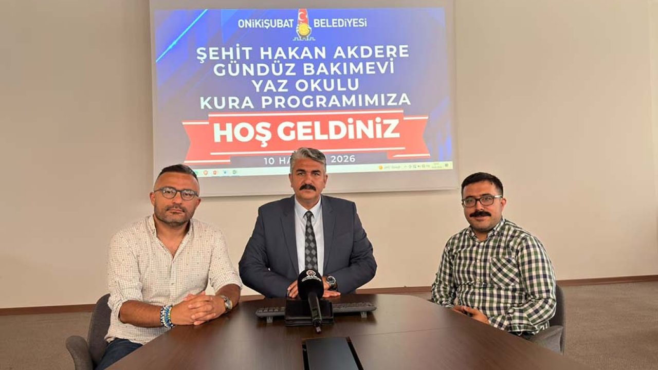 Onikişubat Belediyesi’nin ‘Minik Kalpler Yaz Okulu’nda kuralar çekildi!