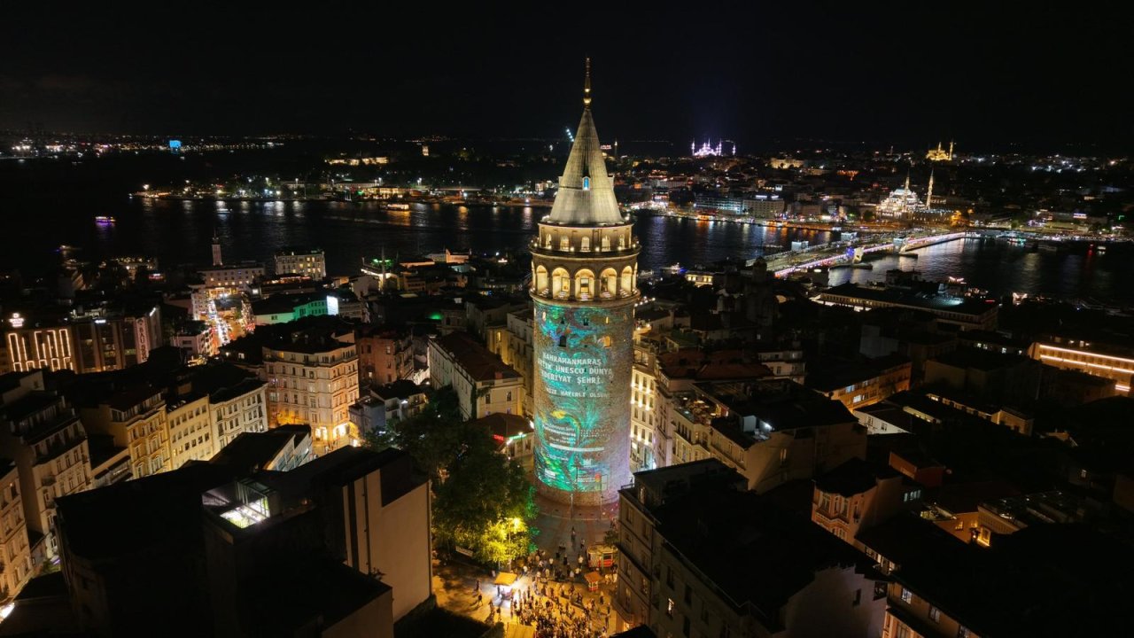Kahramanmaraş’ın “Edebiyat” Işığı Galata Kulesi’ne Yansıdı!