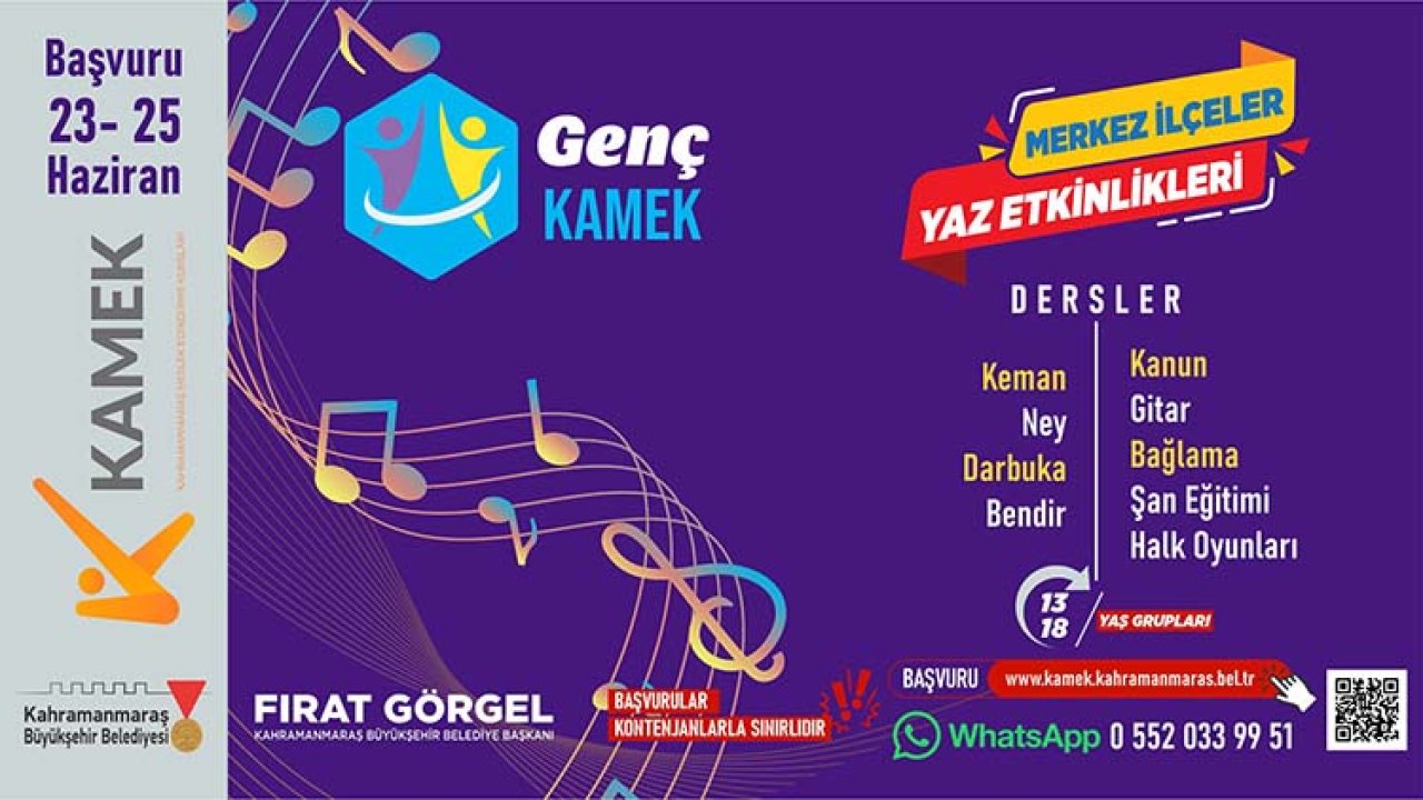 Büyükşehir’in Genç KAMEK Kurslarında Kayıt Zamanı; Başvurular Başladı