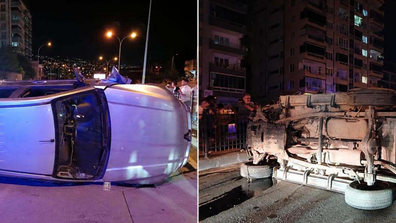 Kahramanmaraş’ta Pikap Bariyerlere Çarparak Devrildi: 2 Yaralı!