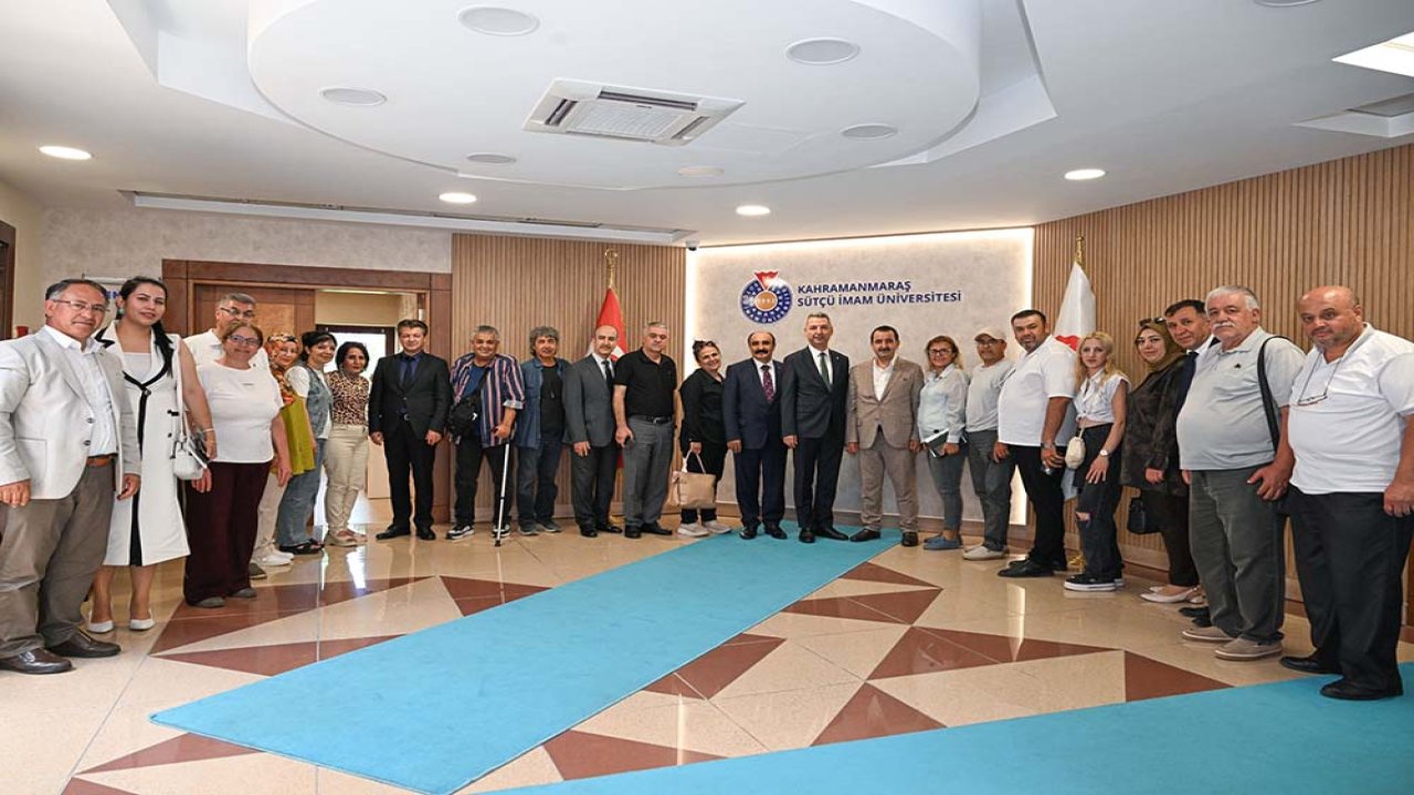 Medya Temsilcileri KSÜ'de Rektör Okumuş İle Bir Araya Geldi