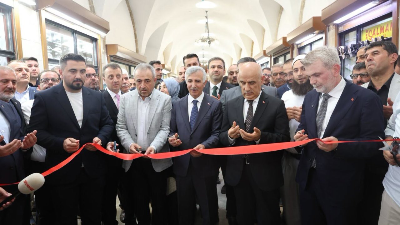 Kahramanmaraş'ta Tarihi Kapalı Çarşı törenle kapılarını açtı!