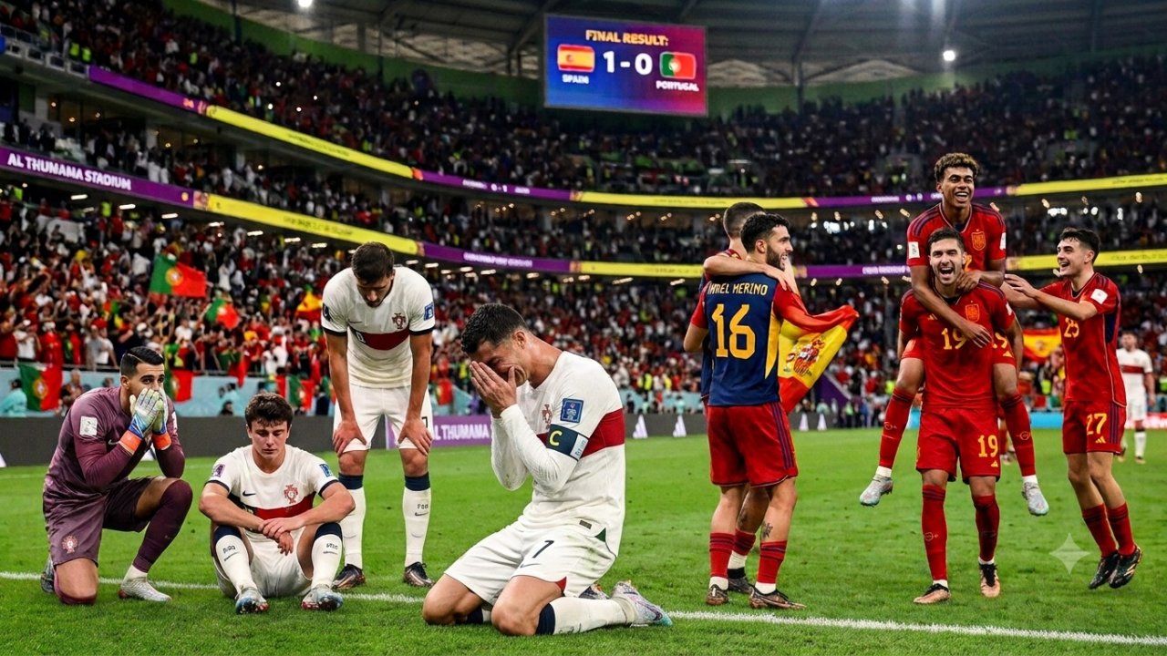 İber Derbisinde Tarihi Gece: Dallas'ta 90+1 Şokuyla Yıkılan Portekiz Elendi, İspanya Çeyrek Finalde!