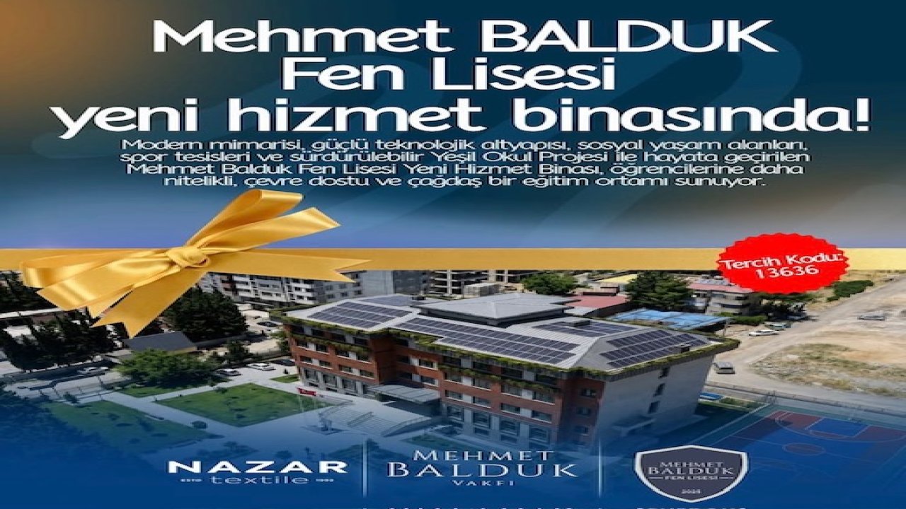 Mehmet Balduk Fen Lisesi Yeni Hizmet Binasına Taşındı!