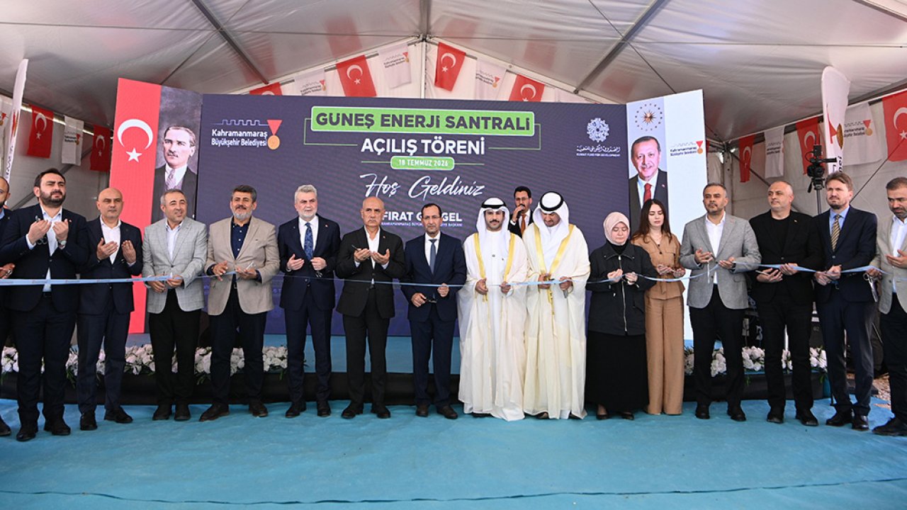 Kahramanmaraş’ta Kuveyt Arap fonlu Güneş Enerji Santrali Hizmete Açıldı!