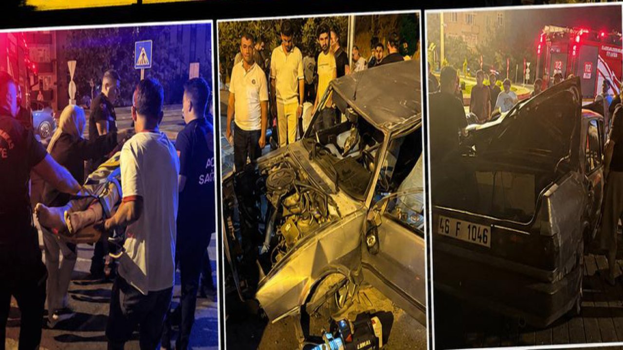 Kahramanmaraş’ta Otomobil Takla Attı: 2 Yaralı