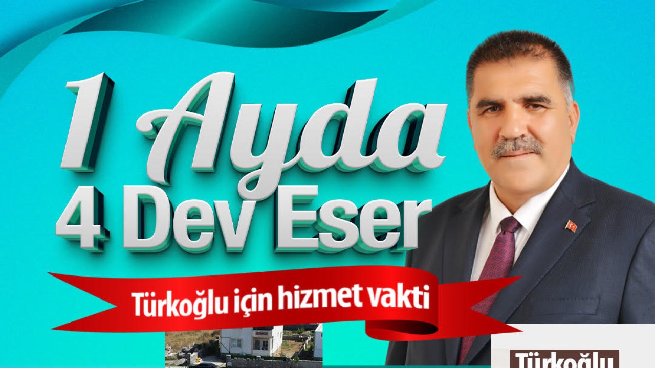 Türkoğlu’nda her hafta açılış ve temel atma töreni var!