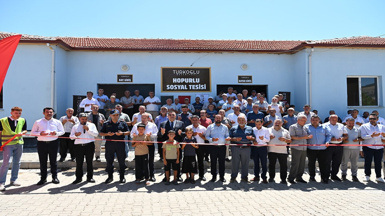 Türkoğlu'nda Hopurlu Mahallesi Taziye Evi ve Sosyal Tesisi Hizmete Açıldı!