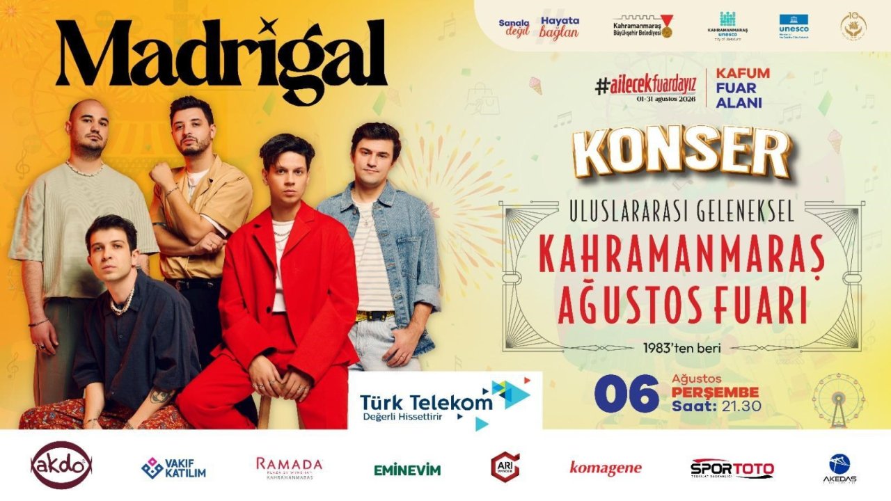 Madrigal, Perşembe Günü KAFUM’da Sahne Alacak!