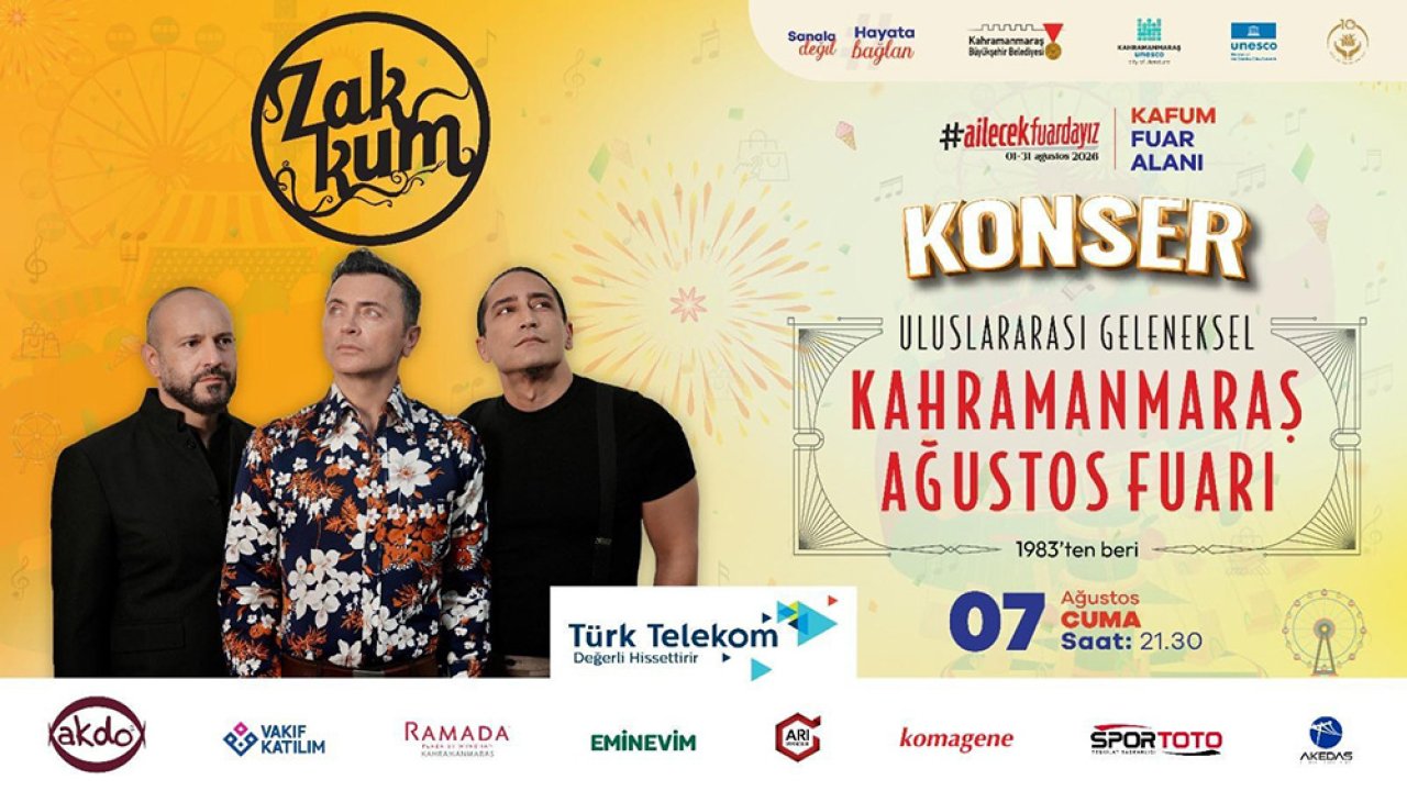 Geleneksel Ağustos Fuarı'nda Sahne Zakkum'un!