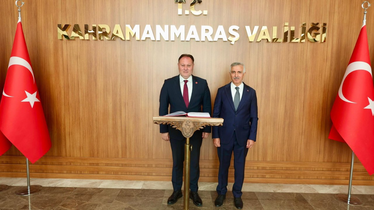 KKTC Meclis Başkanı Ziya Öztürkler’den Kahramanmaraş Valisi Ünlüer’e Ziyaret