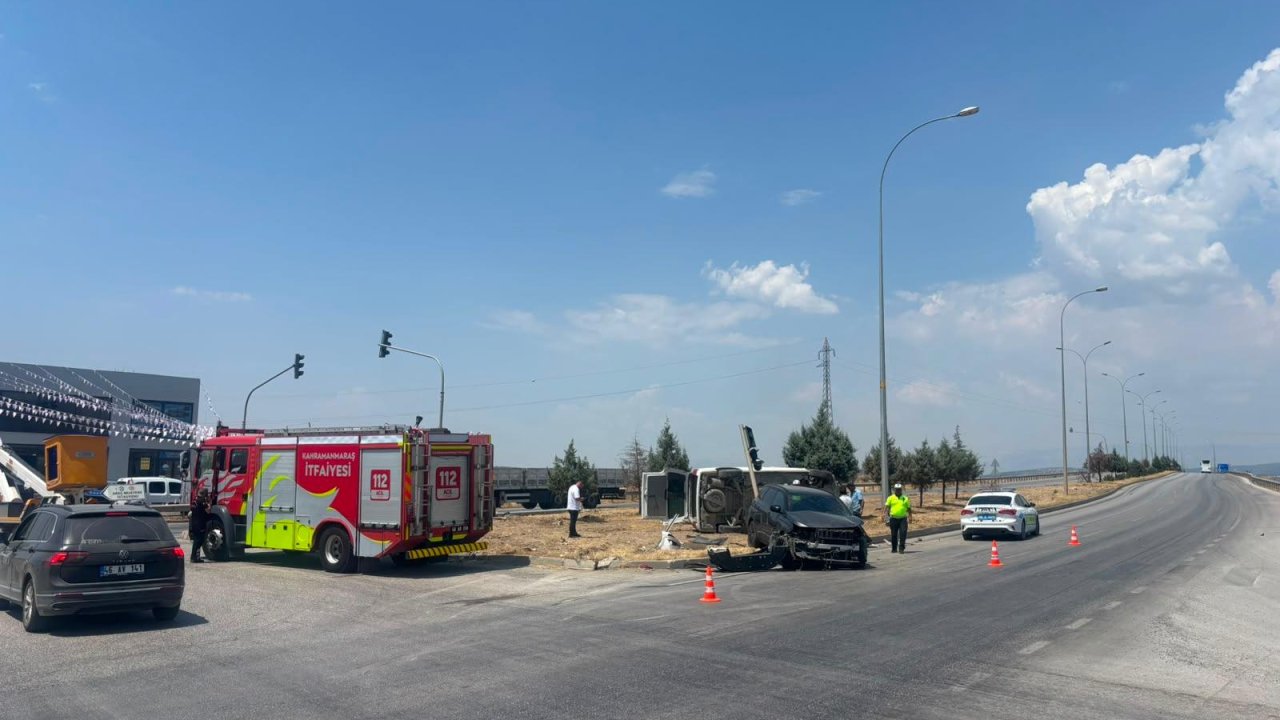 Kahramanmaraş’ta Trafik kazası: 3 yaralı!