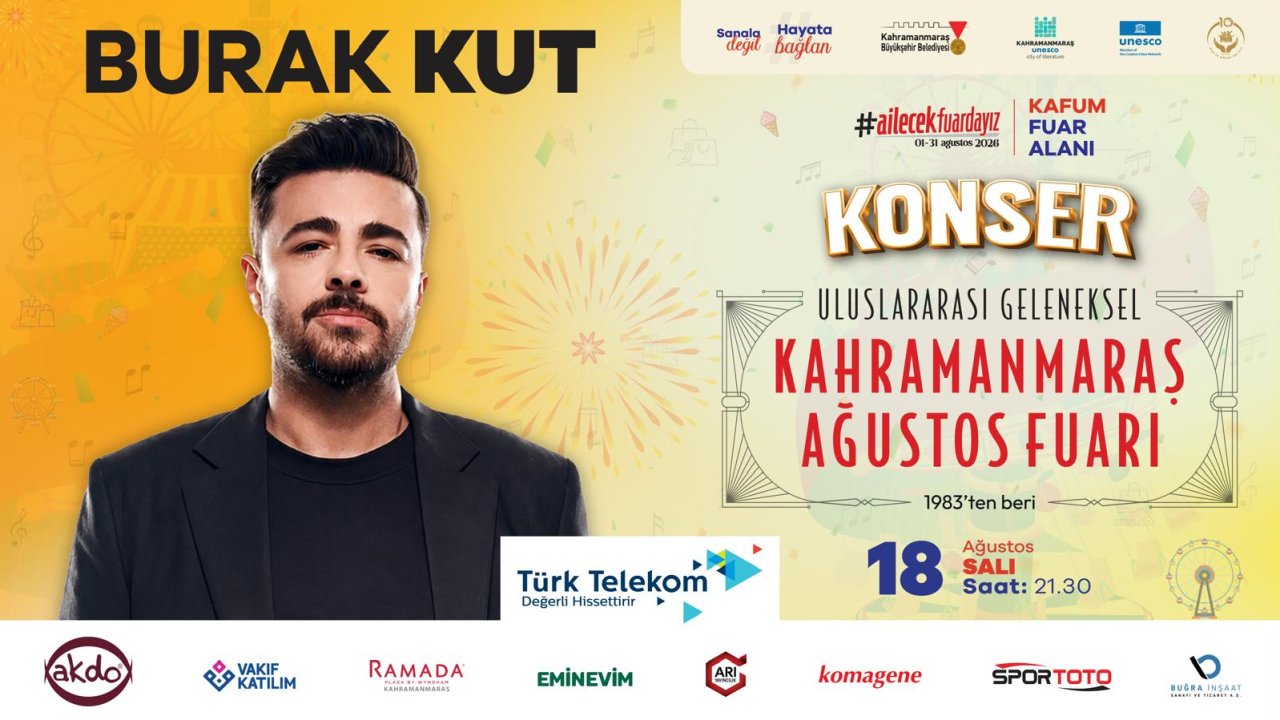 Ağustos Fuarı, Salı Günü Burak Kut Konseriyle Devam Edecek!